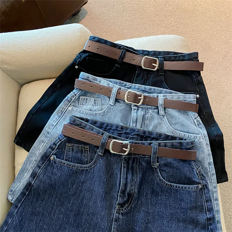 thk women's summer denim shorts high waist simple slimming loose wide leg a line hot pants thk women's summer denim shorts high waist simple slimming loose wide leg a line hot pants