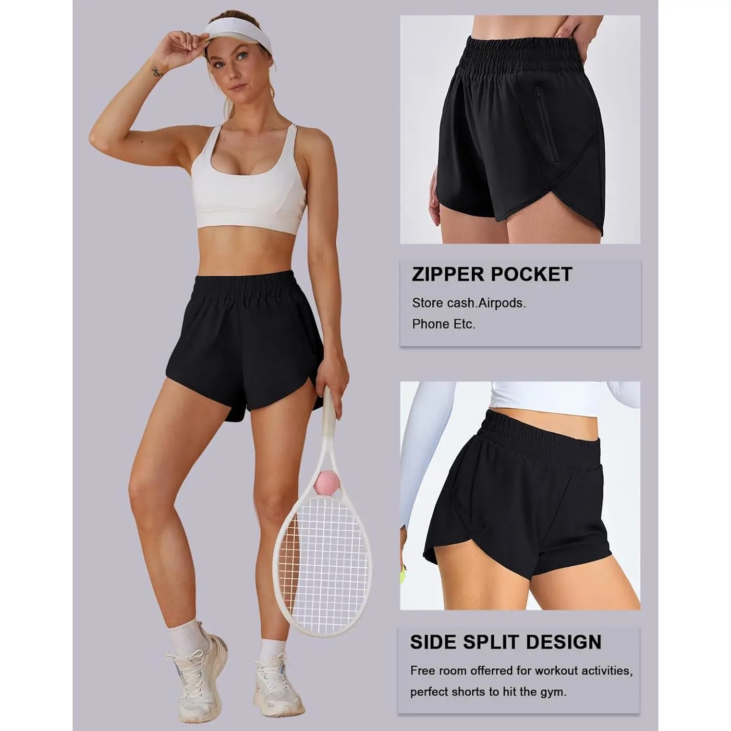 premium women's elastic high waisted running shorts pockets 2.5" xs sporty workout quick dry athletic shorts hot shorts logo premium women's elastic high waisted running shorts pockets 2.5" xs sporty workout quick dry athletic shorts hot shorts logo